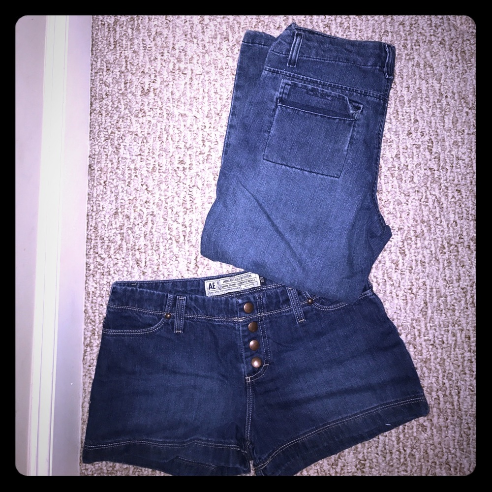 Lot American eagle shorts and capris
